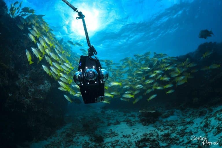 La caméra sous-marine à 360°, l’innovation technologique au coeur du lagon
