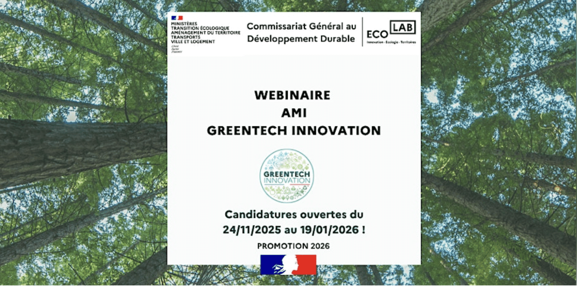 Appel à Manifestation d’Intérêt « Greentech Innovation »